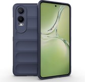 MobyDefend Hoesje - Geschikt voor OnePlus Nord CE 4 Lite - TPU Gripcase - Blauw