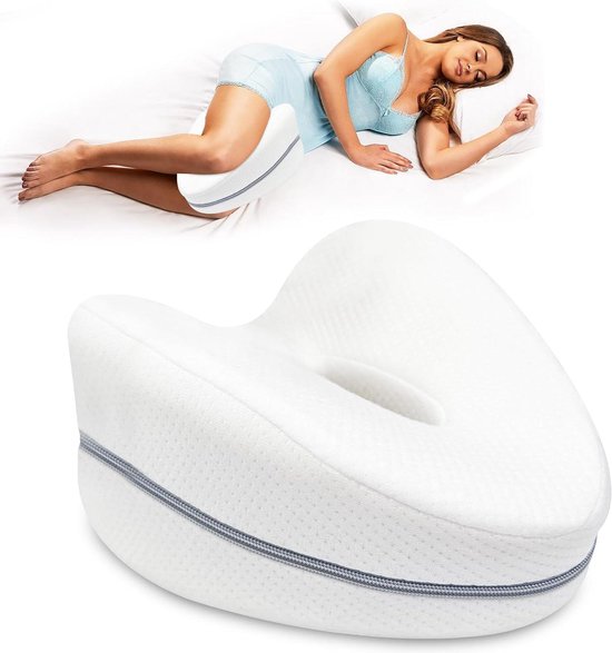 Kniekussen voor in Bed (Zijslaapkussen) met Band