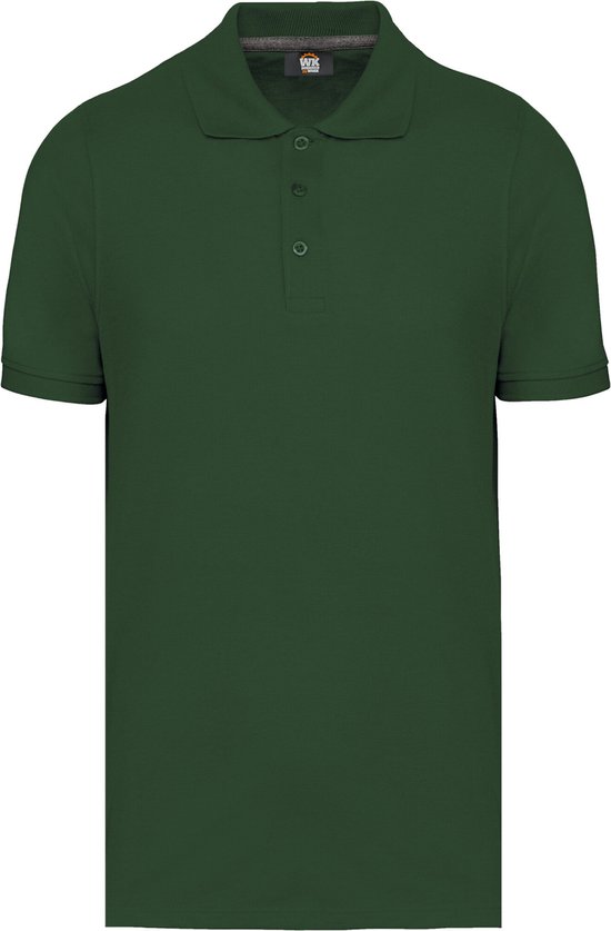 Polo Homme XL Coupe du Monde. Designed To Work Col avec boutons Manches courtes Vert forêt 65% Polyester, 35% Katoen
