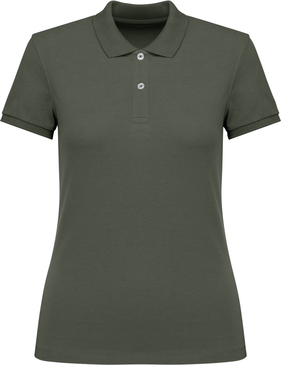 Native Spirit Ecologische damespolo in piquétricot NS208 - Organic khaki - XL