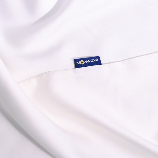 Slowwave NightBreeze kussensloop - 100% TENCEL™ lyocell - Zacht en comfortabel - Beschermt de gezichtshuid - Vochtregulerend - Hypoallergeen en antibacterieel - Kleur: Arctic White - Formaat: 60 x 70cm