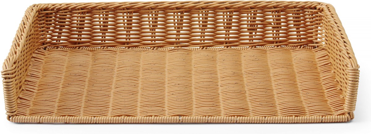 HENDI Brood displaymand – groot formaat – polyrattan – roestvast staal – vaatwasmachinebestendig – 595x395x105 mm