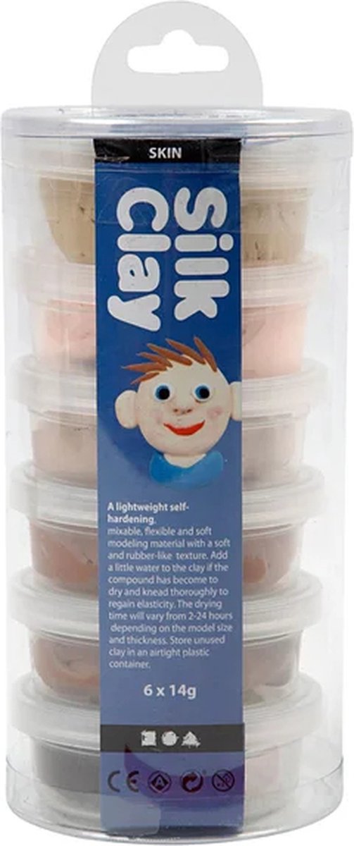 Silk Clay - Klei - Set met 6 Bruintinten — afbeelding 7