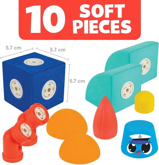 Blockaroo boot box-magnetisch speelgoed-peuter speelgoed-speelgoed 3 jaar/4jaar/5jaar- speelgoed jongens en meisjes- badspeelgoed