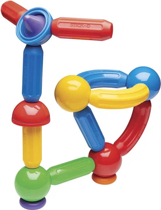 Stick-O Basic Set - Magnetisch Bouwspeelgoed - 30-delig - Montessori Speelgoed - vanaf 18 maanden