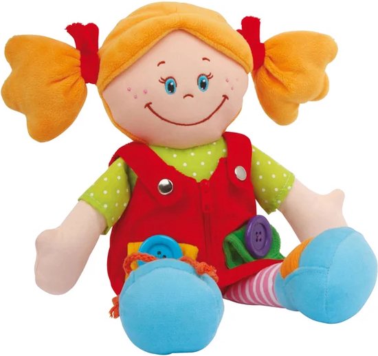 Legler Dolls Poupées en tissu avec fonction d'apprentissage, lot de 2