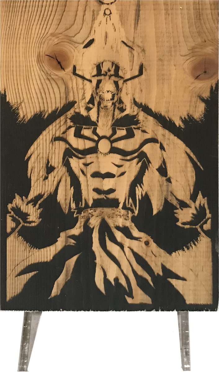 CharredArt - Houten Bord Bleach Ichigo Hollow | Anime - Hout kunst - Huis decoratie woonkamer - Wanddecoratie accessoires - Kamer interieur decoraties