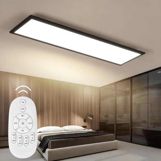 Plafonnier LED Navaris 22W - Lumière Blanche Moderne - Pour Salon Ou Chambre D'enfant - Neuf