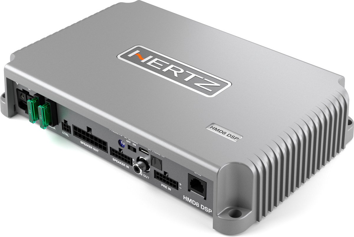 Hertz HMD8 DSP 12V - 8CH MARINE AMP - DSP 8x150W