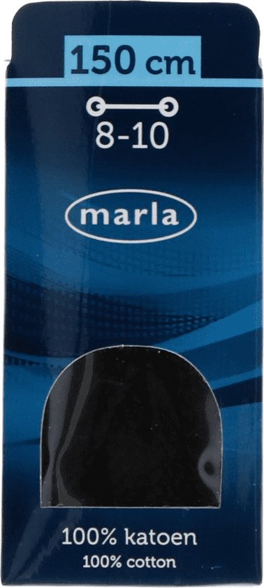 Marla platte veters | Zwart | 150cm