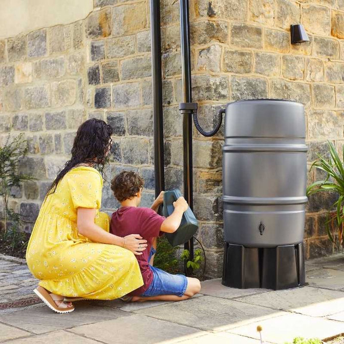 Harcostar Récupérateur d’eau de pluie 227 litres - Anthracite
