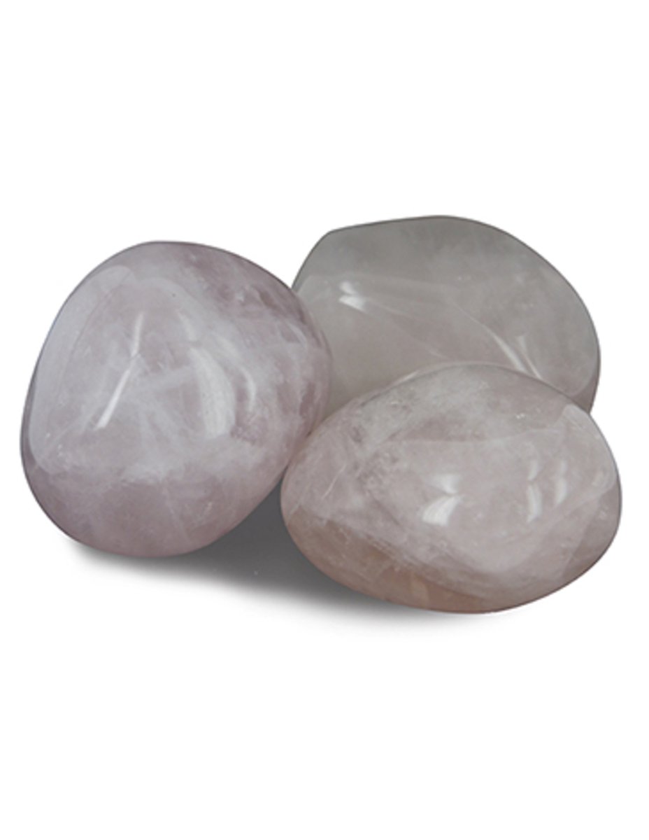 Ruben Robijn Roze kwarts B trommelstenen 250 gr. (mt3)