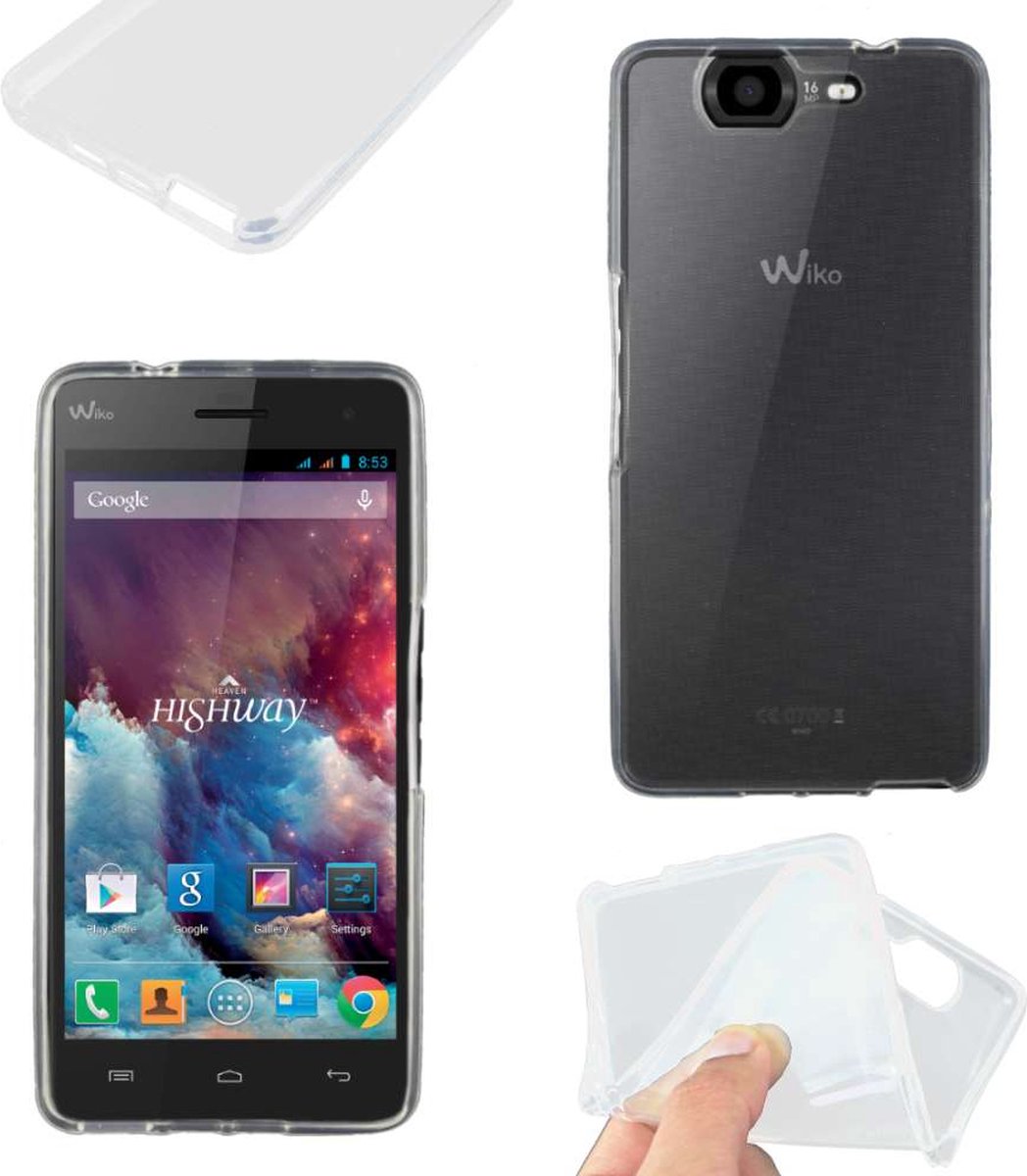 ebestStar - Hoes geschikt voor Wiko Highway 4G, Back Cover, Beschermhoes anti-luchtbellen hoesje, Transparant