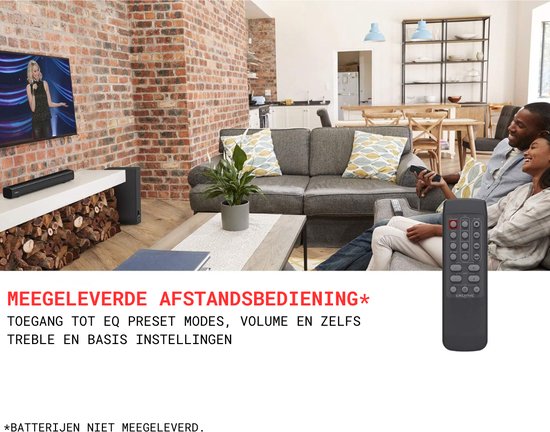 Soundbars voor TV met Subwoofer - 160 Watt - Kamer Vullend Geluid - Met Afstandsbediening - Met Muur Bevestigingsset - Bluetooth - AUX - USB - Optische Aansluiting van Merkloos — afbeelding 5