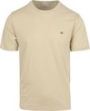 Gant - T-shirt Shield Logo Ecru - Heren - Maat XL - Regular-fit