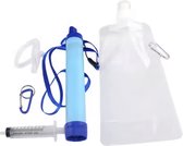 Elixer Water Straw - survival - water zuiveren - live rietje - live saving - survival straw - complete set - waterfilter - outdoor life - 1500L - BPA-vrij