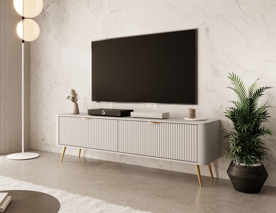 Meubella - TV-Meubel Lima - Beige - 163 cm