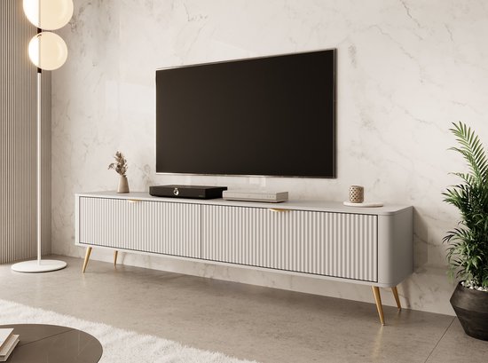 Meubella - TV-Meubel Lima - Beige - 200 cm