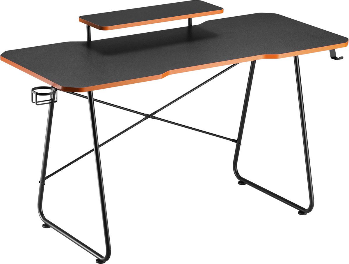 NanoRS - Bureau - Gaming bureau met monitor legbord - max. 50kg, hoogte 850mm, zwart, RS170