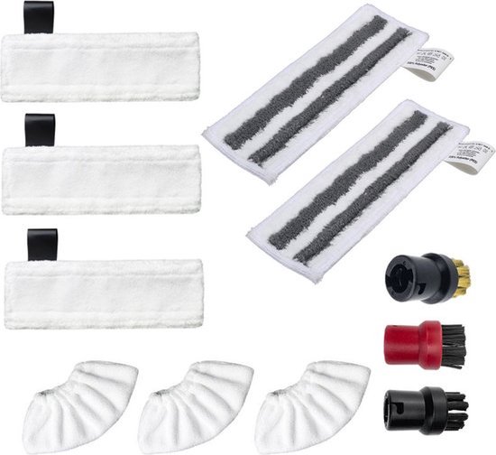Somstyle Set Accessoires de vêtements pour bébé pour Kärcher Easyfix SC2, SC3, SC4 et SC5 - Accessoires pour nettoyeurs vapeur - Chiffons de rechange en microfibre - 11 pièces