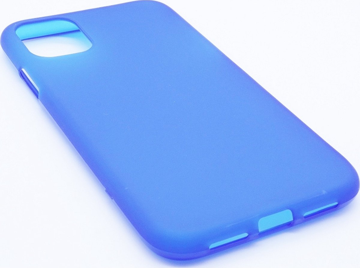 Mobigear Hoesje geschikt voor Apple iPhone 11 Telefoonhoesje Flexibel TPU | Mobigear Color Backcover | iPhone 11 Case | Back Cover - Zwart