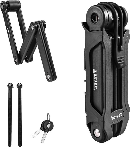 Seatylock FoldyLock Compact Antivol Velo Pliable - Anti Vol Velo Solide Pliable - Antivol Ultra Leger pour Vélo et Trottinette - 3 Ans de Tranquillité d'Esprit - 85 cm