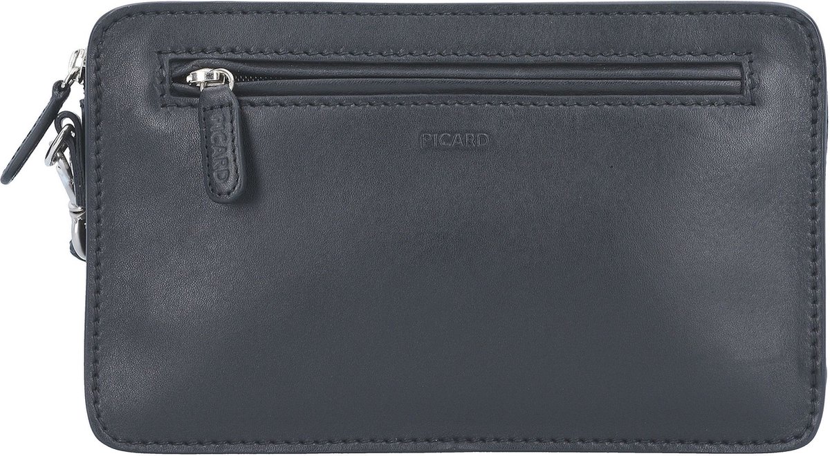 PICARD Leren Polstas Utensil zak Toscana Wristlet Black Zwart