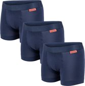 Undiemeister - Boxer - Boxer court garçons - Sous-vêtements - Caleçons garçons - Made of Mellowood - Boxer - Storm Cloud (Blauw) - 3 pièces - 116-122