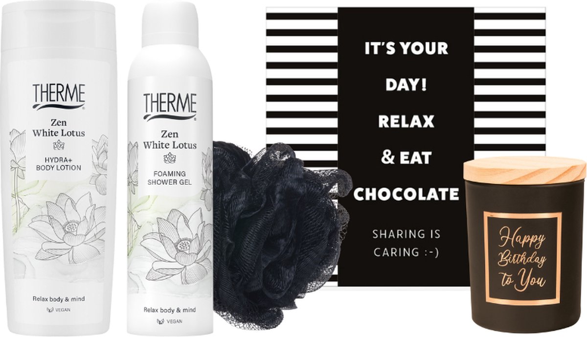 Goedkoopste Therme Cadeauset Zen White Lotus It's Your Birthday