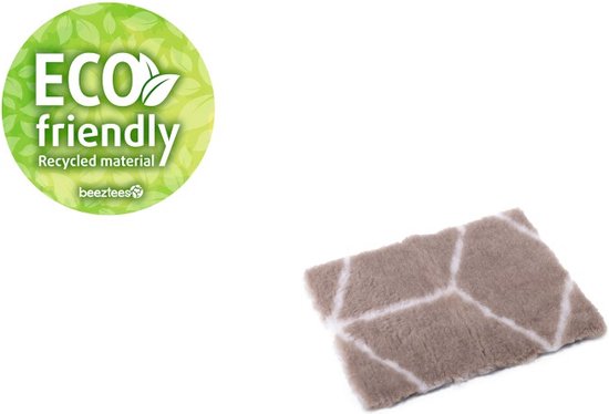 Beeztees Eco Vetbed Bench Qub Beige/Wit 49 cm - Hond