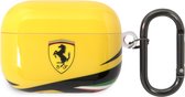 Ferrari, Antischok Silicone Hoesje voor Airpods Pro, Geel