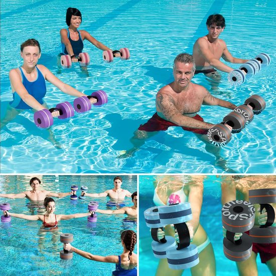 Haltères Aquatiques Pour Piscine – Équipement Aérobic – Poids EVA – Neuf