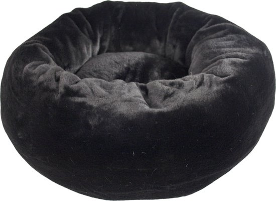 Foeiii - Cozy Pluche Relax Donut Zwart Hondenmand