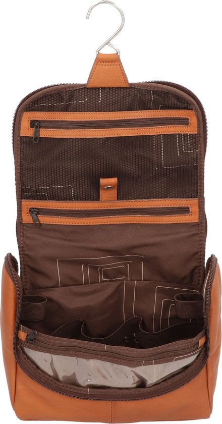 HAROLD'S Cuir Trousse de toilette Country Toilet Bag Cognac Marron clair