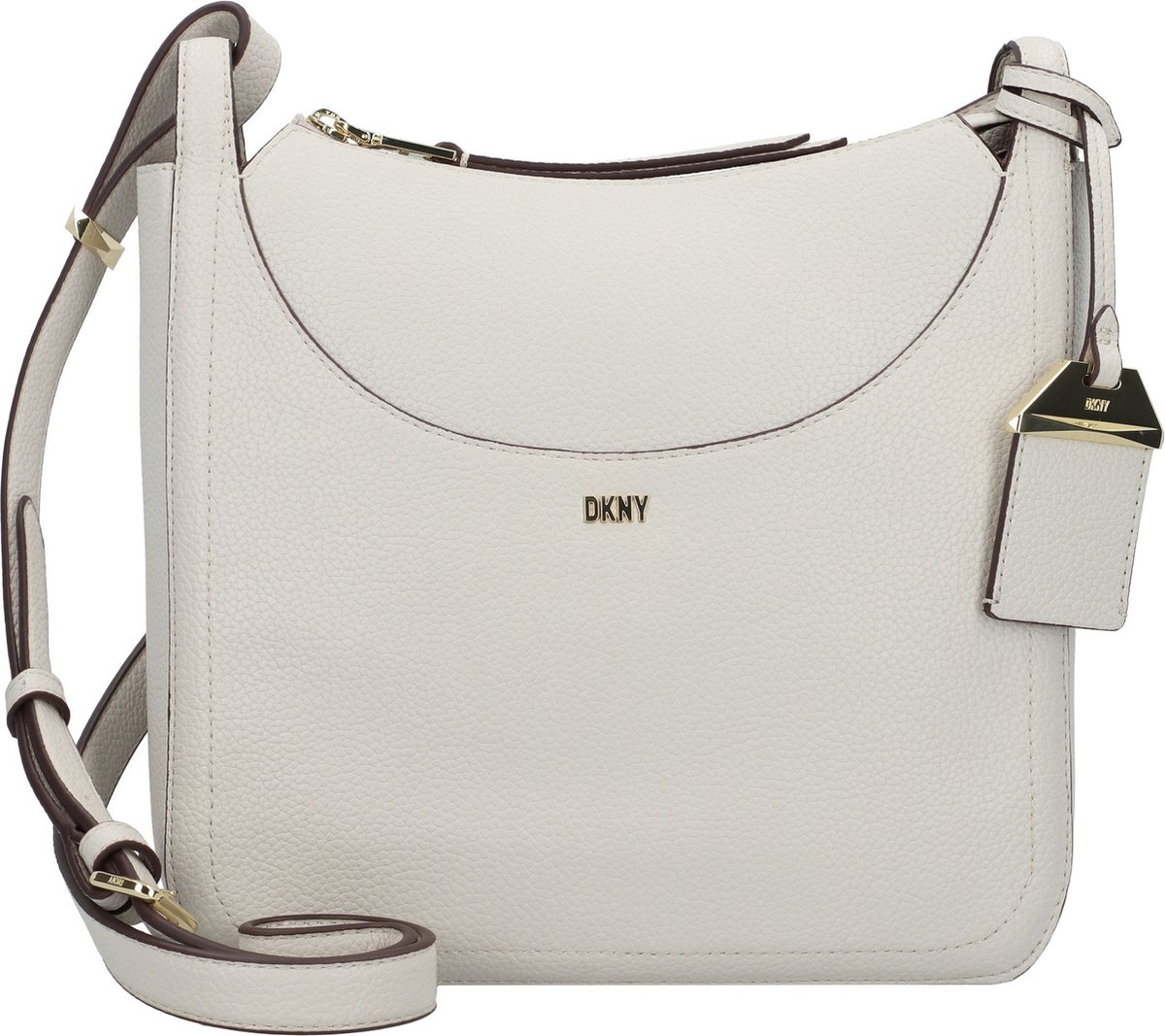 DKNY Schoudertas Barbara Messenger Pebble Lichtgrijs