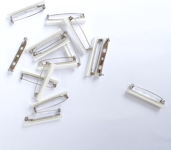 Broches avec mousse autocollante 41mm lot de 15 pièces - Broches