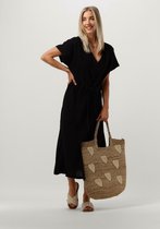 Minus Hemma Midi Dress 2 Jurken Dames - Kleedje - Rok - Jurk - Zwart - Maat 34