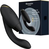 Womanizer Duo 2 Clitoris Aanzuigend Rabbit Vibrator - Waterdicht Clitoris en G-spot stimulator - Dubbele stimulatie speeltje met 14 intensiteitsniveaus en 10 vibratiepatronen