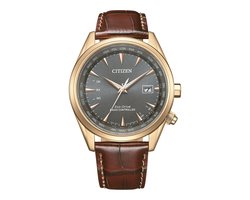Citizen CB0273-11H Horloge - Leer - Bruin - Ø 42 mm