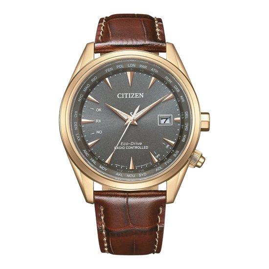 Citizen CB0273-11H Horloge - Leer - Bruin - Ø 42 mm