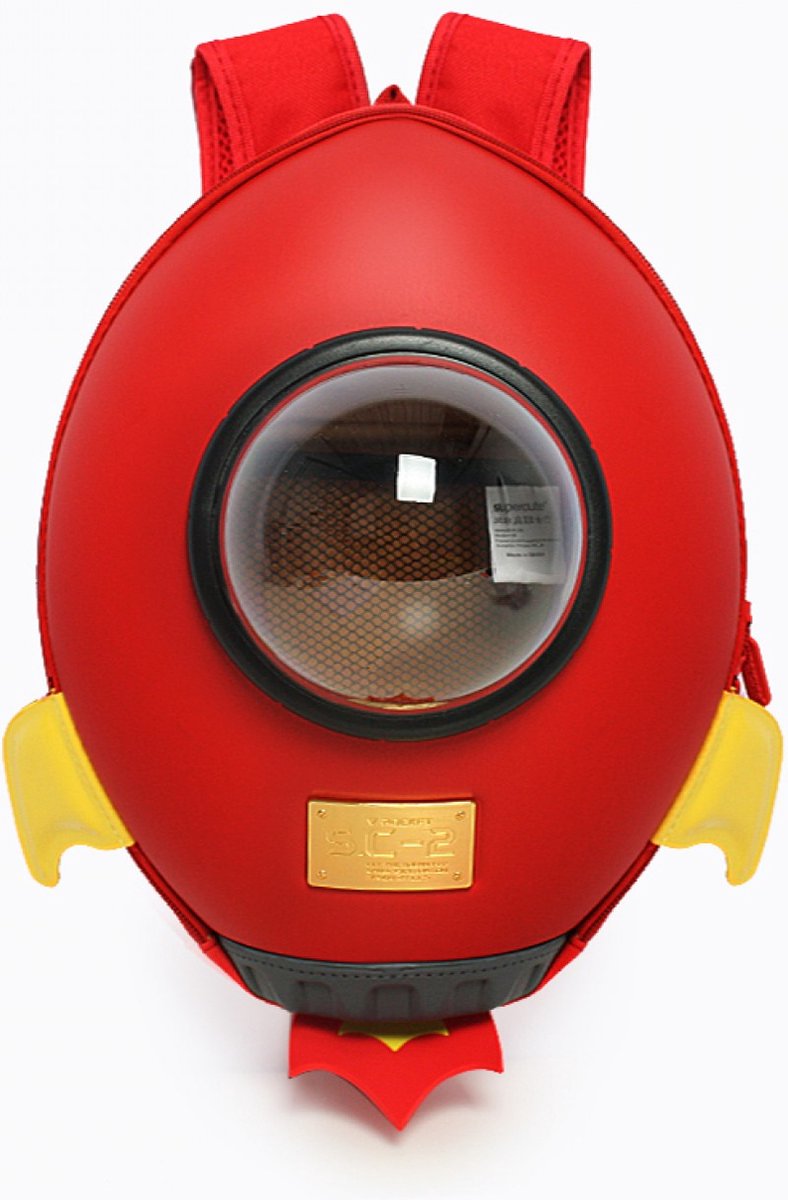 Raket Kinder Rugtas (Rood) - Kinderrugzak - Rocket - Ademend - Waterbestendig