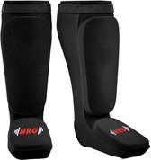 NRG Boxing - Scheenbeschermers Kickboksen - Boksen - Katoen - Vechtsporten - Zwart - XL