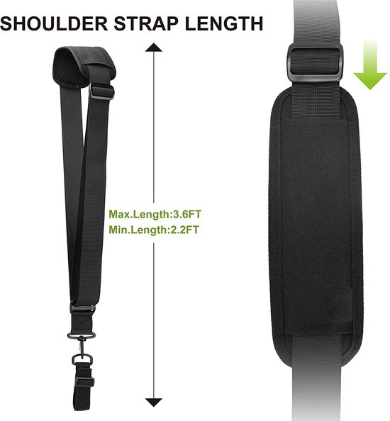 Maaiaccessoires - Weed Eater Strap - Trimmerriem voor onkruideter Schouderriem opgewaardeerd - voor snaartrimmer, bladblazer, struiktrimmers,Bladblazer van WWlldo — afbeelding 2