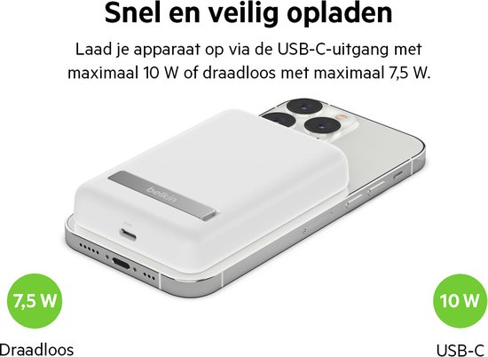 belkin boostcharge magnetic wireless power bank 2.5 k
