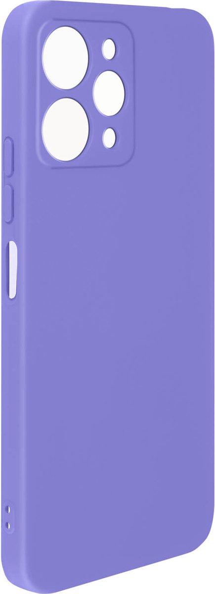 Avizar Hoes Geschikt voor Xiaomi Redmi 12 Halfstijf met Soft Touch afwerking, Paars