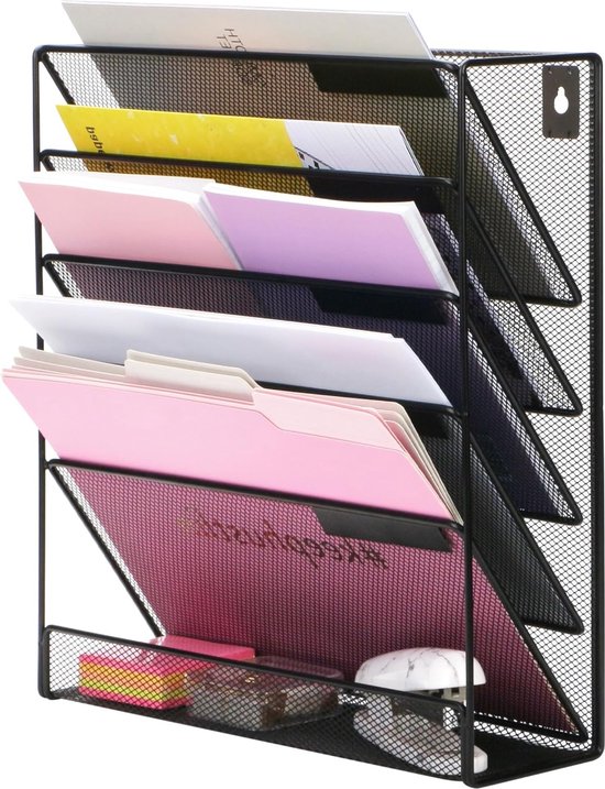 PAG Wandvijlhouder, Tijdschriftenhouder Wand, Wandmontage, Houten