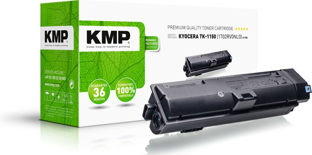 KMP Toner vervangt Kyocera TK-1150 Compatibel Zwart 3500 bladzijden K-T78