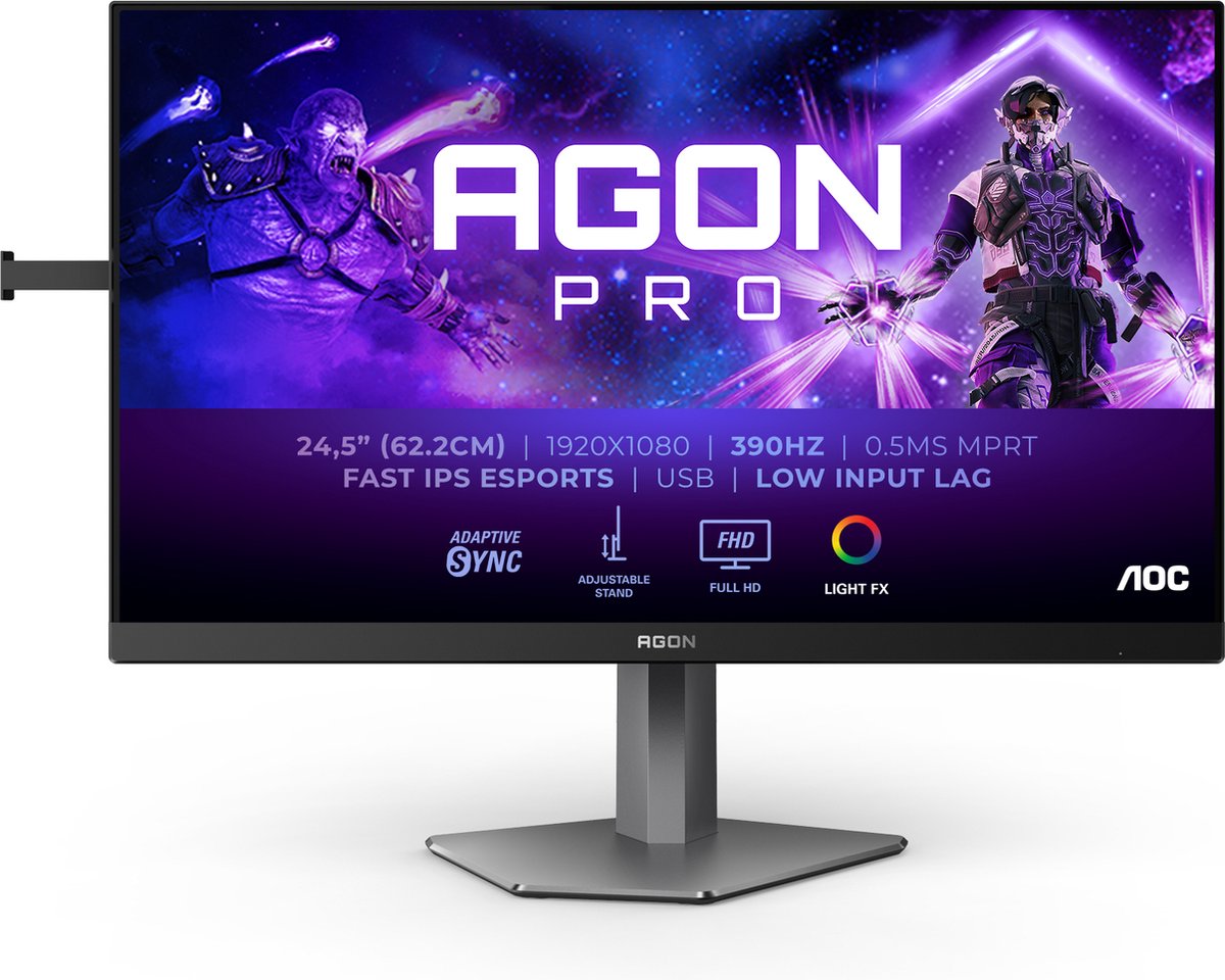 AOC AGON PRO AG256FS Gaming Monitor 24.5 inch 390Hz - afbeelding 3