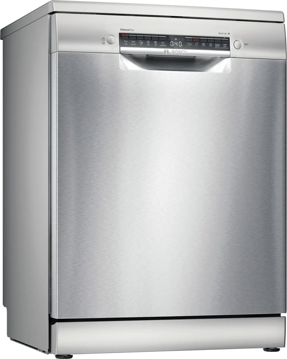 Bosch SMS4EKI06E - Serie 4 - Vrijstaande vaatwasser - 42 dB - 13 couverts - Energielabel B Roestvrijstaal