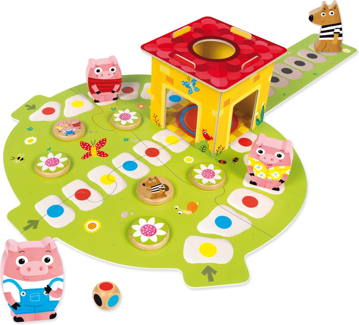 Jumbo - Goula - Drie Kleine Biggetjes - Kinderspel - Bordspel kinderen vanaf 2 jaar - Speelgoed — afbeelding 7